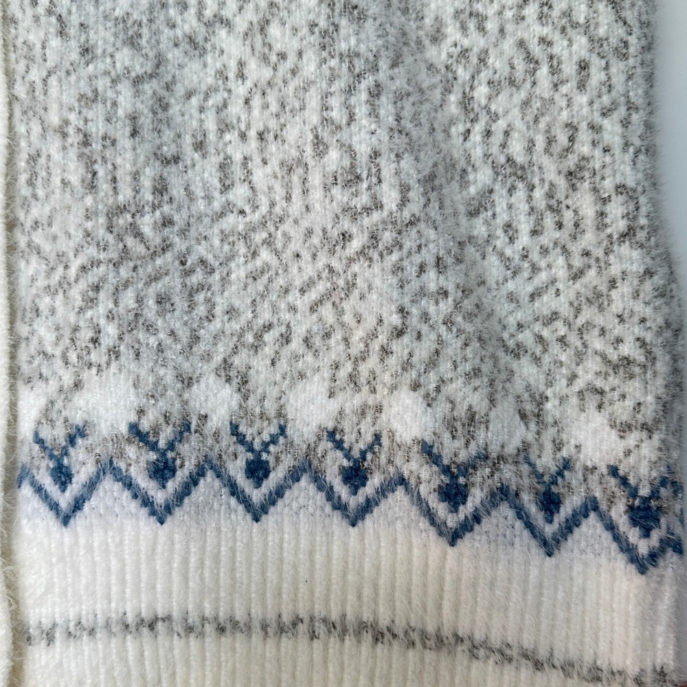 Romantic Hut Fuzzy Knit Cardigan Sweater Fair Isle Nordic Pattern Cottagecore SM - Picture 10 of 15